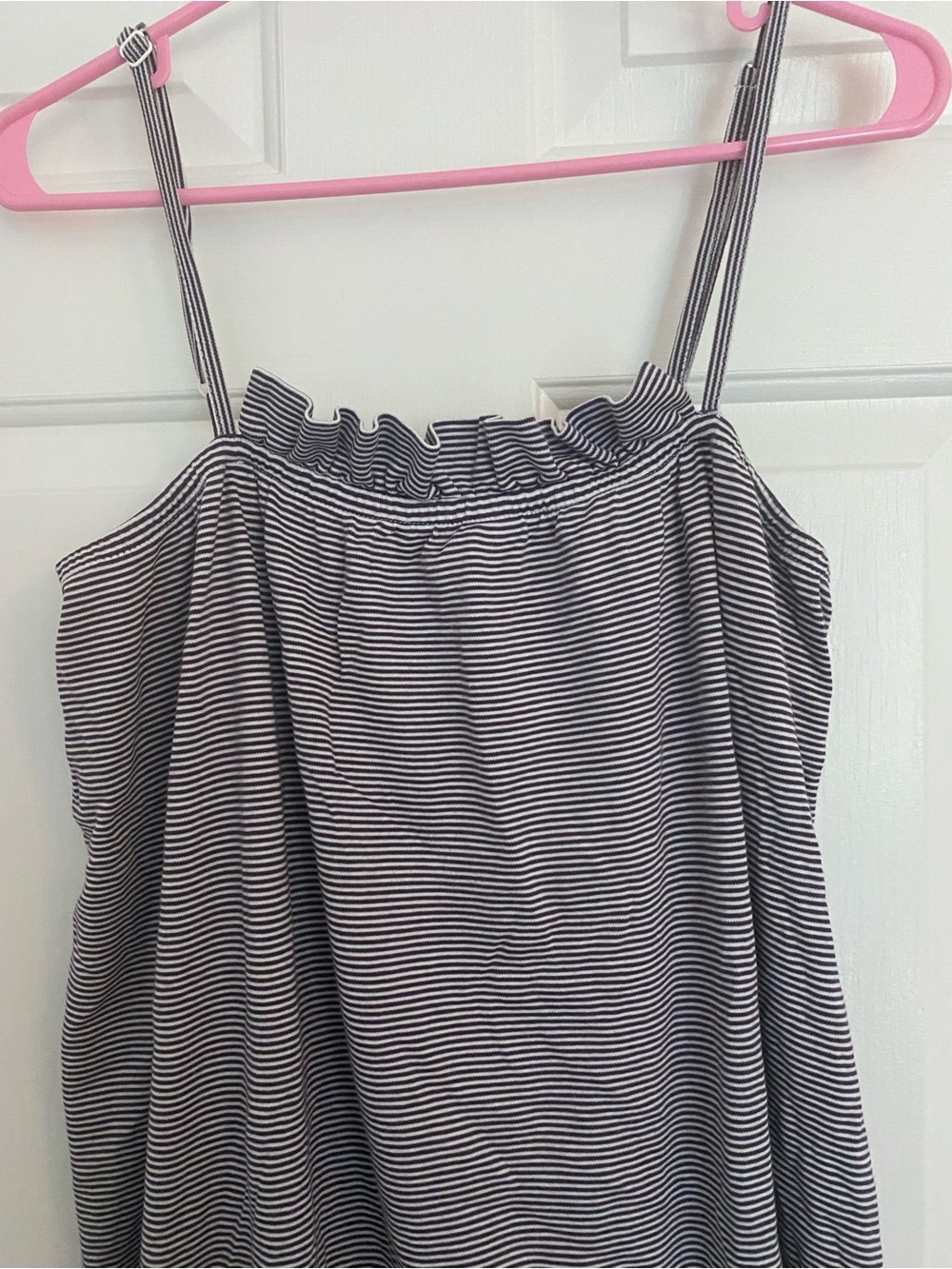 Women's Sleeper Nightdress in deep purple/plum Stripe - Picture 2 of 2